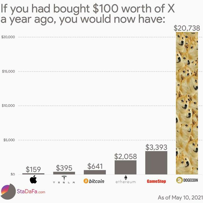What If You Bought $100 Worth Of X A Year Ago?
