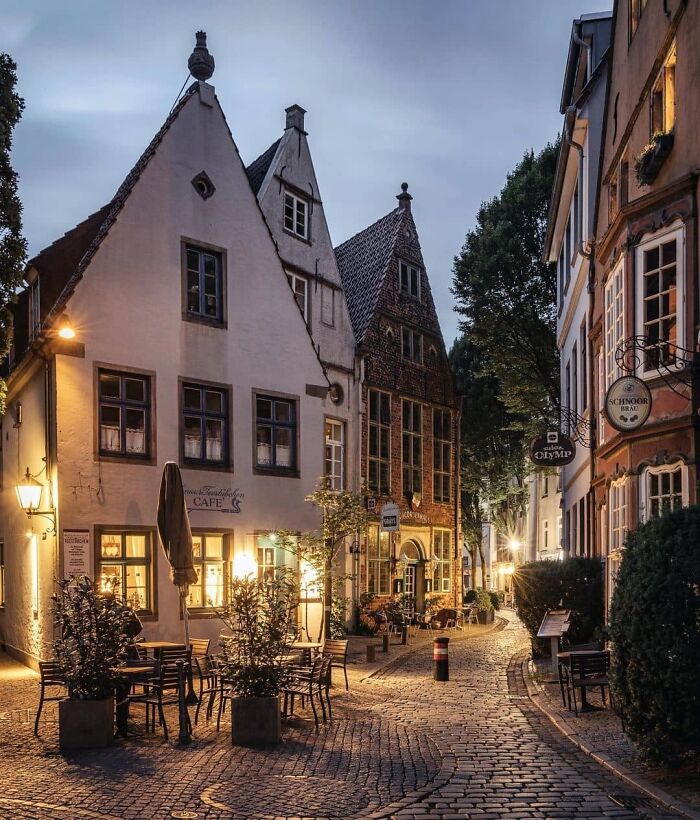 Evening Scene In Bremen, Germany