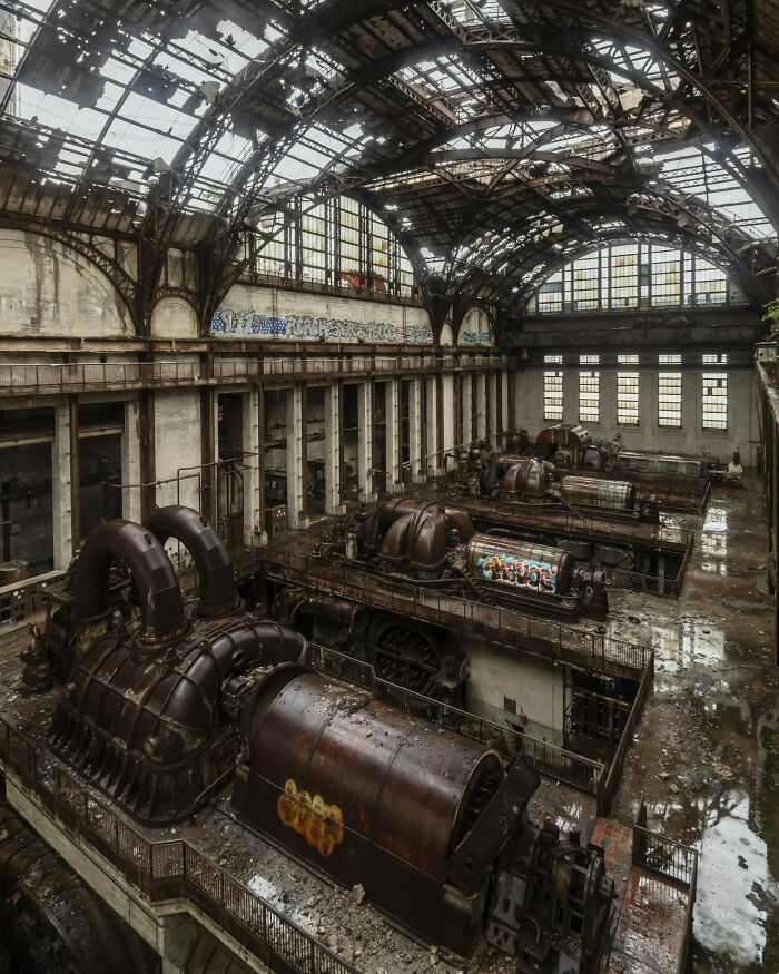 The Architecture In Some Older Power Plants Were So Unique And Ornate, This One Built In 1925 Was A Neoclassical Design Inspired By Roman Bath Houses. Although It Has Seen Better Days It's Still Beautiful And Dripping In History