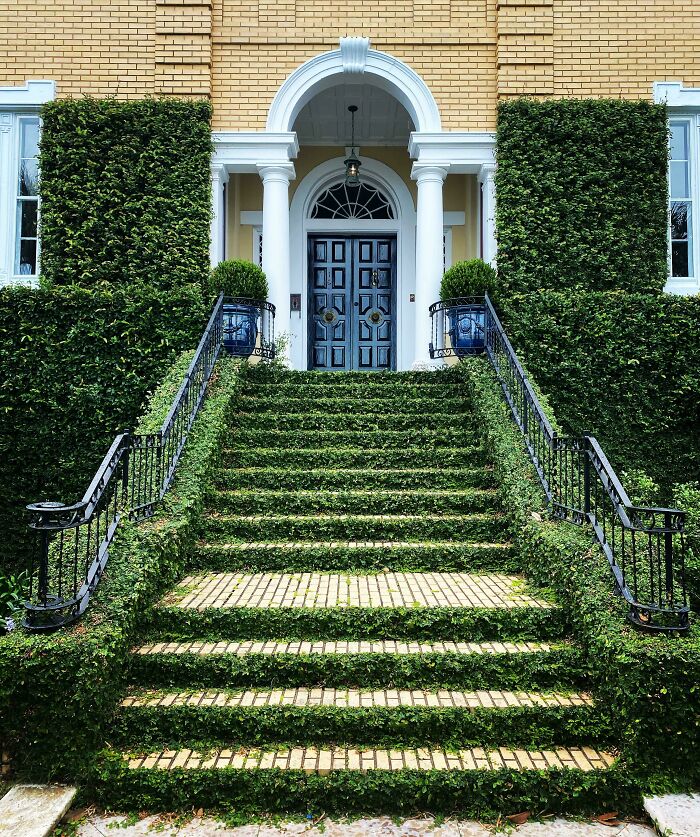 Front Steps To A Home In Charleston, Sc