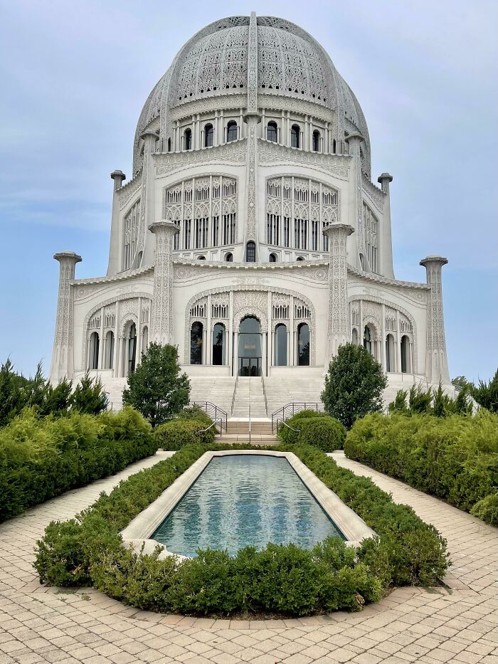 Bahá’í House Of Worship, Wilmette, Illinois, USA. Designed By Louis Bourgeois