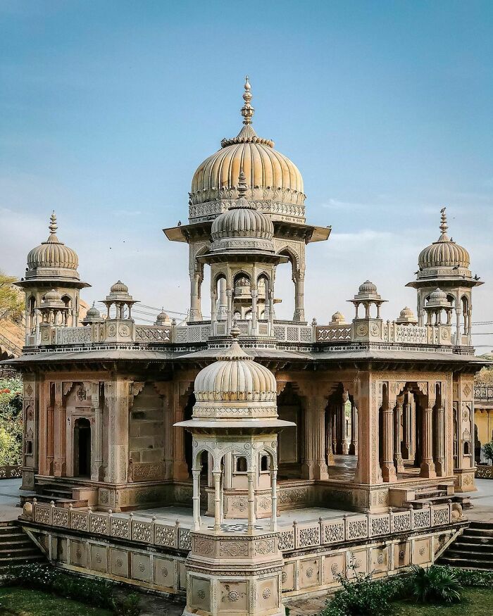 Gaitor Cenotaphs Of The Maharajas Of Jaipur, India