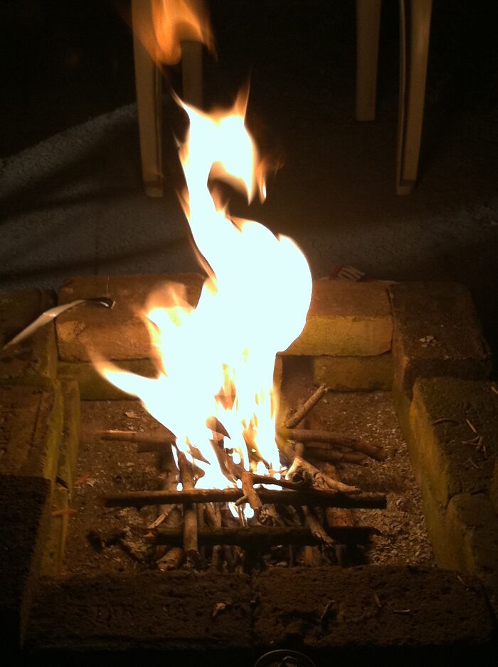 I Captured Fire That Looks Like A Dragon