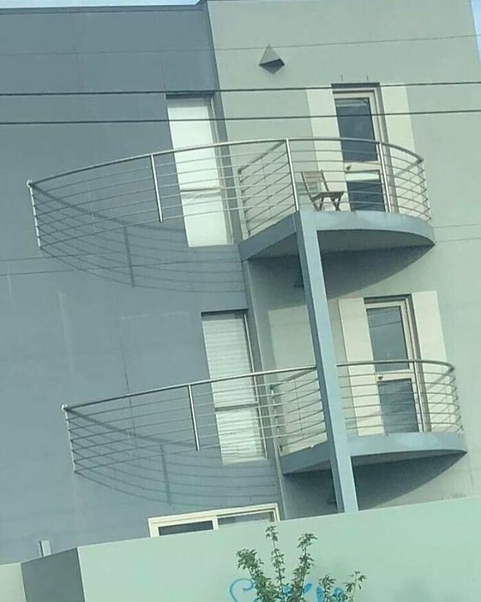 Your Dreams Are Like The Left Half Of This “Balcony”... Totally Pointless And Likely To Result In Horrific Injury If You Dwell On Them For Too Long
