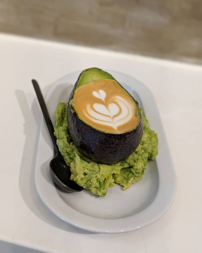 No estoy seguro del latte de aguacate, pero tiene buena pinta