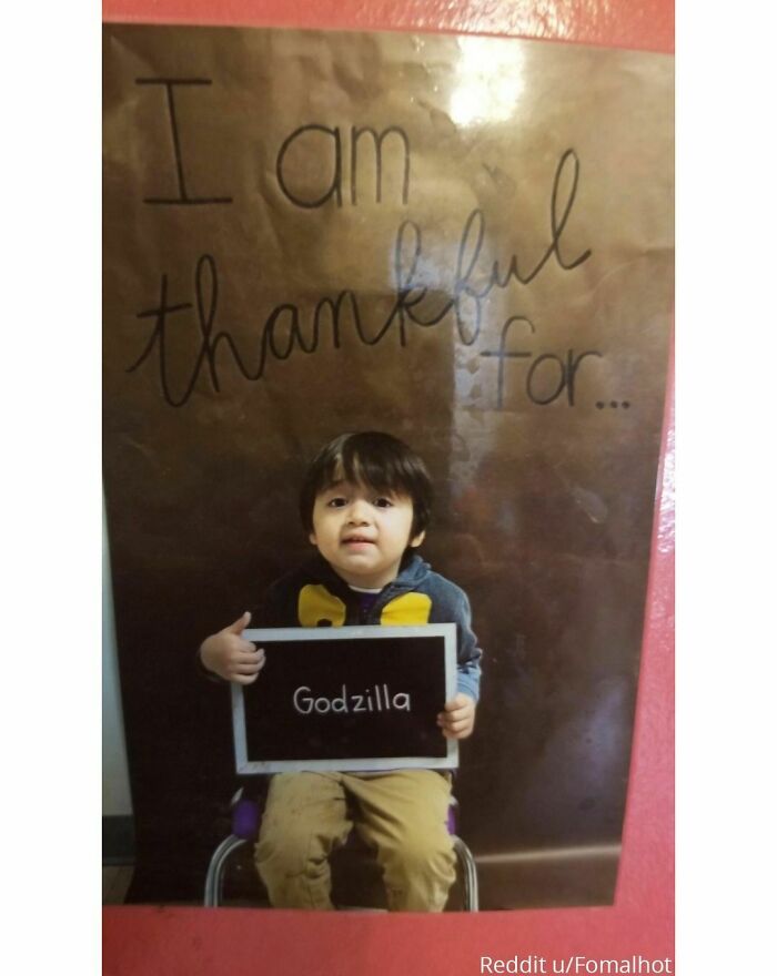 For Thanksgiving They Asked My Son What He Was Thankful For