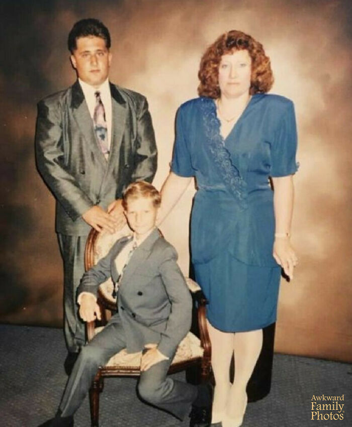 This Is Me, My Brother And My Mother On A Disney Cruise Ship In The 1980s. It Was Called The Disney Big Red Boat And I Had A Sharkskin Suit
