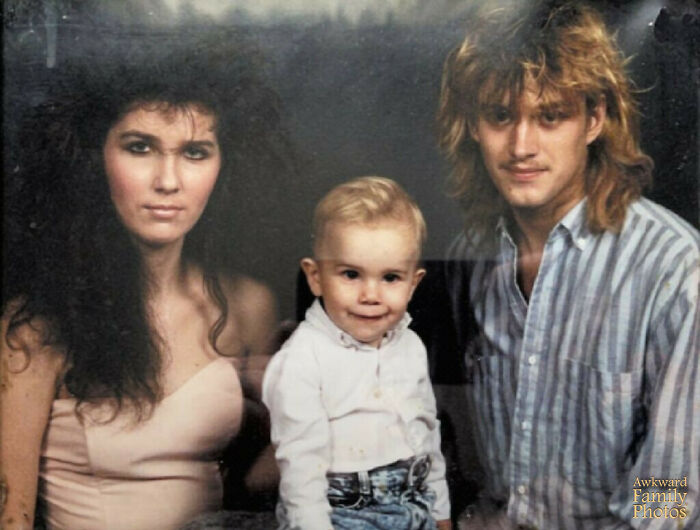 My 80s Rockstar Parents And Me Looking Like A Marionette