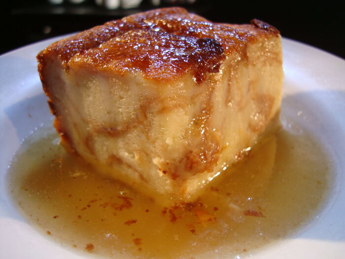 Bread Pudding From Chef Point Restaurant In Watauga Tx. This Restaurant Is In A Gas Station.