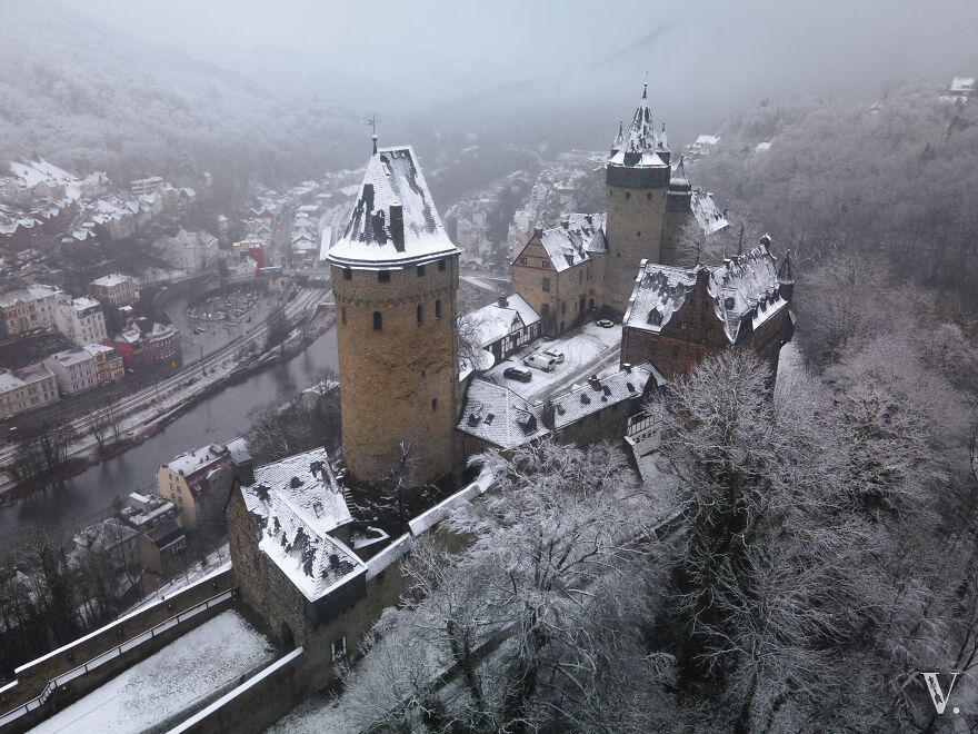Burg Altena In Its Winter Disguise