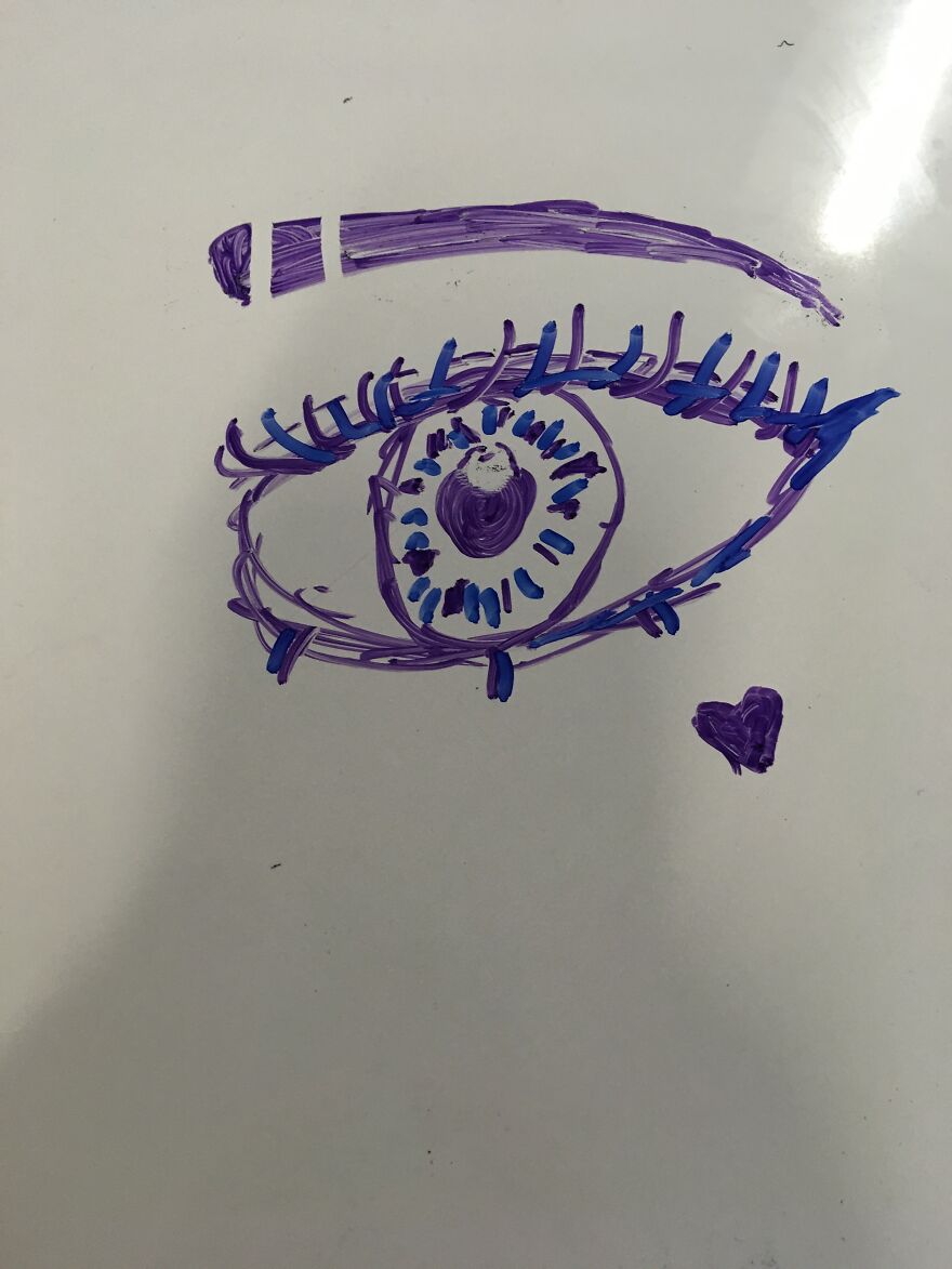 Drew This On A Whiteboard At School Today