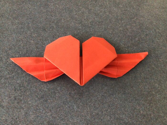 Winged Heart Origami