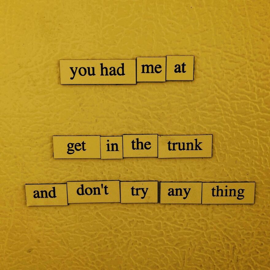 I Write Sad Fridge Magnet Poems To Bum Out My Friends