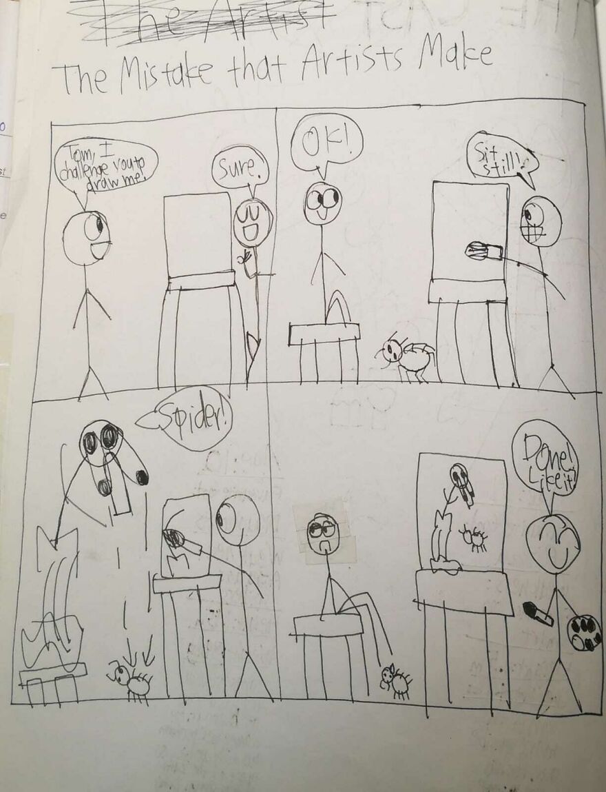 I Drew These Comics When I Was Around 11 Years Old And Here Are Some Of The Best Ones