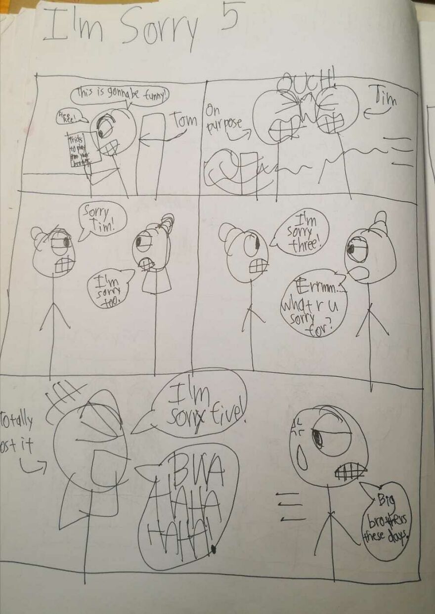 I Drew These Comics When I Was Around 11 Years Old And Here Are Some Of The Best Ones I Drew These Comics When I Was Around 11 Years Old And Here Are Some Of The Best Ones