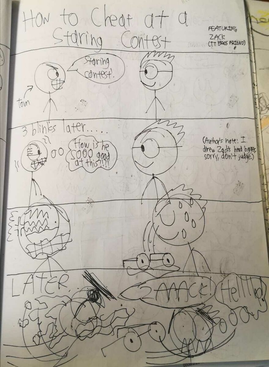 I Drew These Comics When I Was Around 11 Years Old And Here Are Some Of The Best Ones I Drew These Comics When I Was Around 11 Years Old And Here Are Some Of The Best Ones