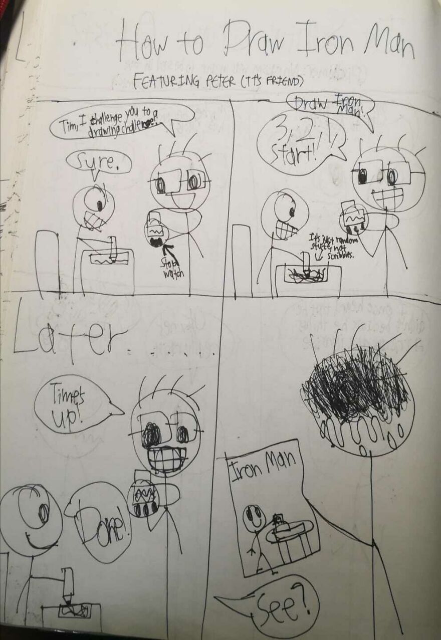 I Drew These Comics When I Was Around 11 Years Old And Here Are Some Of The Best Ones I Drew These Comics When I Was Around 11 Years Old And Here Are Some Of The Best Ones