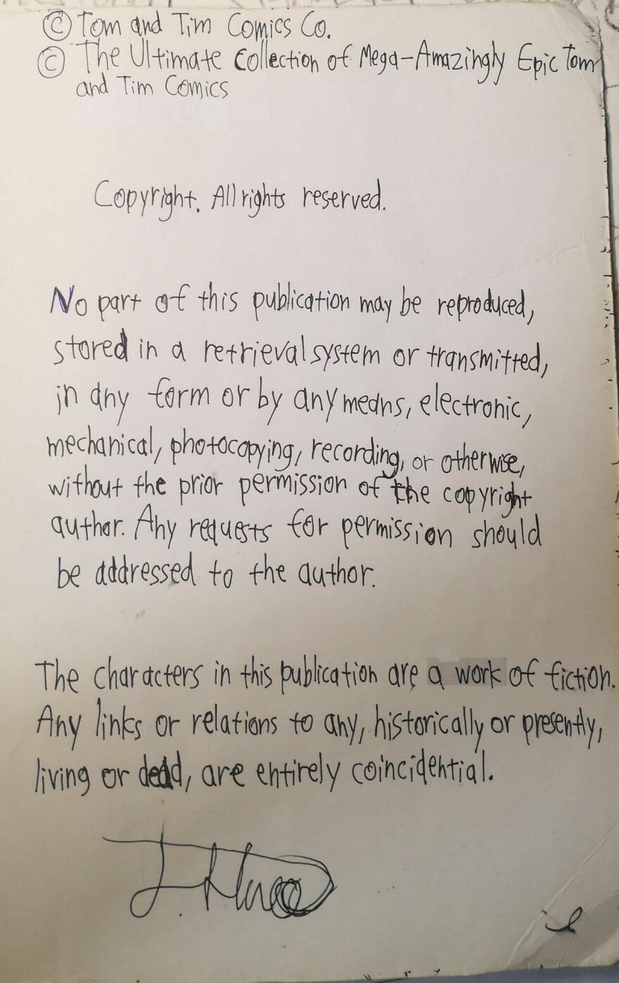 I Drew These Comics When I Was Around 11 Years Old And Here Are Some Of The Best Ones I Drew These Comics When I Was Around 11 Years Old And Here Are Some Of The Best Ones