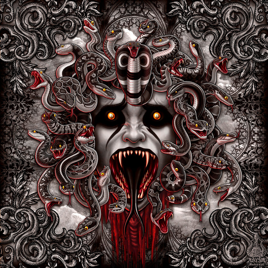 I Make Re Imagined Mythological Creatures In Gothic, Steampunk, Pastel And Other Color Styles