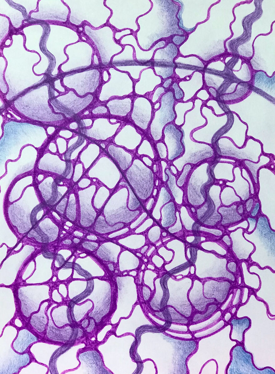 I Paint The Abstraction Smooth And Fluid.