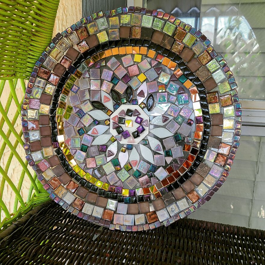 I Make Repurposed Plate Suncatchers (3 Pics)