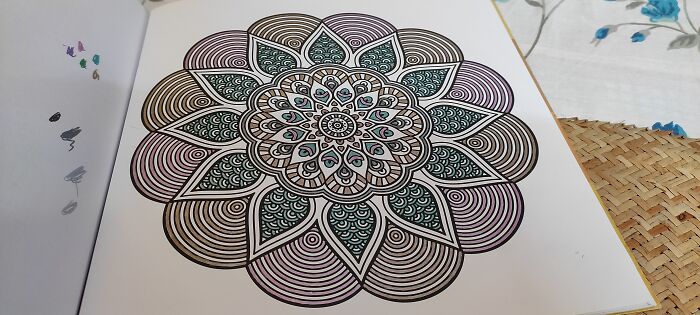 Lately I've Been Colouring Symmetric Designs As A Form Of Meditation. I Love Doing It.