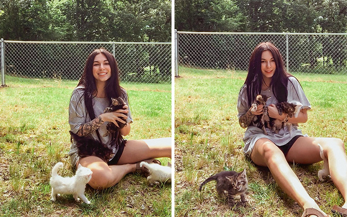 Pregnant Woman And Cat Give Birth At The Same Time After She Found The Pregnant Cat And Fostered Her Pregnant Woman And Cat Give Birth At The Same Time After She Found The Pregnant Cat And Fostered Her