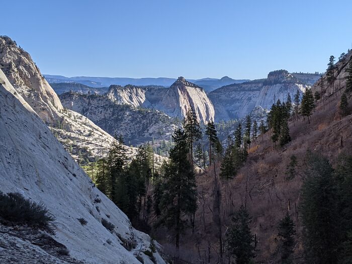Zion National Park, Climbing Up The West Rim Trail