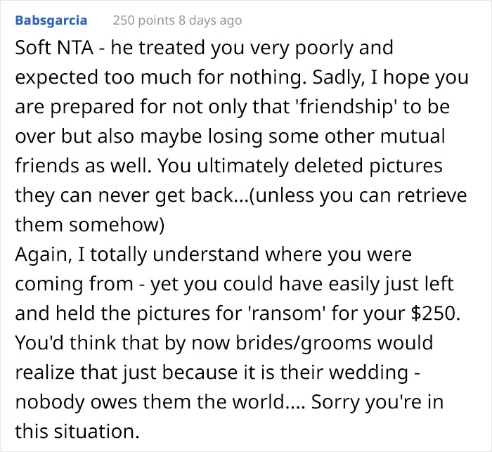 Photographer Deletes Wedding Photos She Took Right In Front Of The Groom, Goes Viral Photographer Deletes Wedding Photos She Took Right In Front Of The Groom, Goes Viral