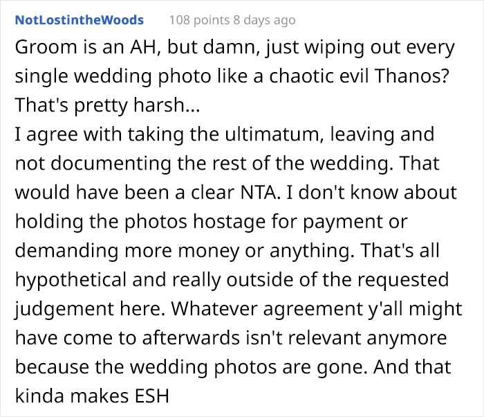 Photographer Deletes Wedding Photos She Took Right In Front Of The Groom, Goes Viral Photographer Deletes Wedding Photos She Took Right In Front Of The Groom, Goes Viral