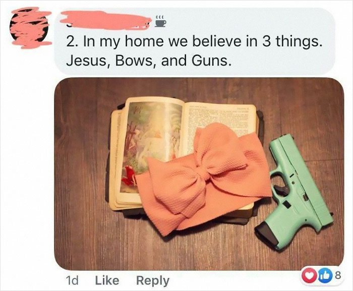 Found In Mom Group As An Entry For A “Bow Contest”