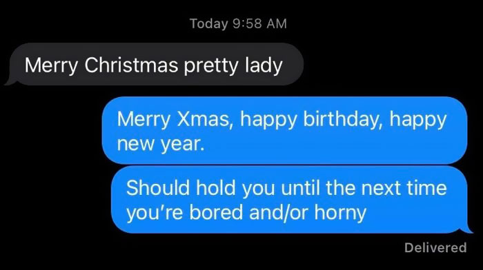 Who Else Out There Has A “Holiday Text Ex” ????