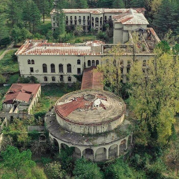 An Old Sanatorium Where Nature Has Begun To Take Over. Exact Location Unknown