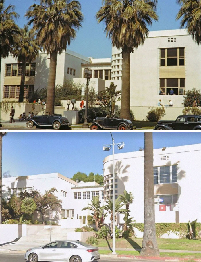 Hollywood High School In Los Angeles In 1941 And Now