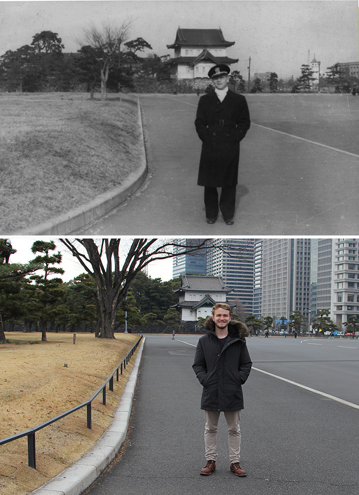 My Grandfather And I In Tokyo, 73 Years Apart