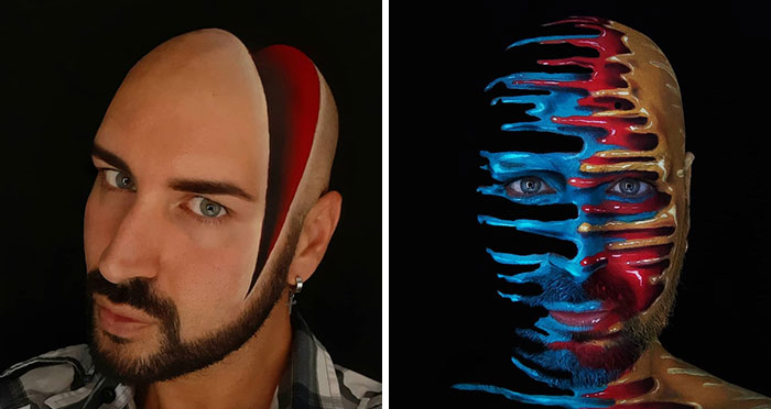 Italian Artist Uses His Body As A Canvas To Create Convincing Optical Illusions (35 New Pics)