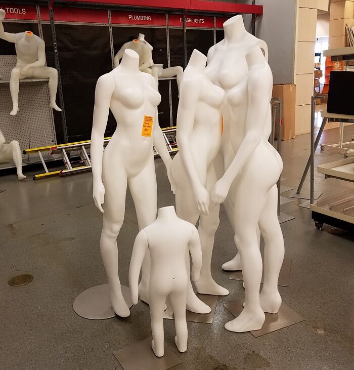 Mannequins Without Heads... Store Closing Madness