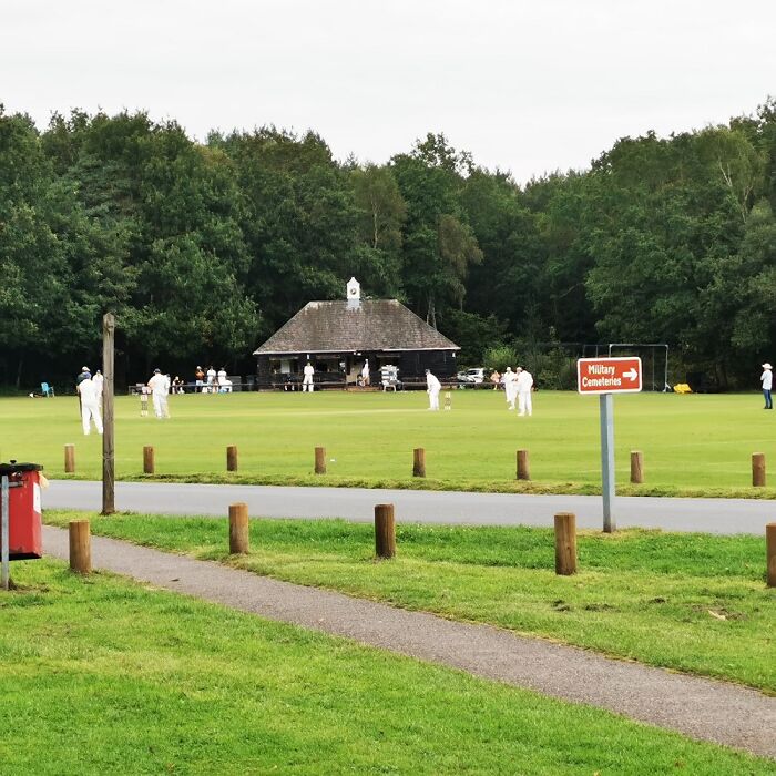 Sunday Afternoon Cricket On The Village Green