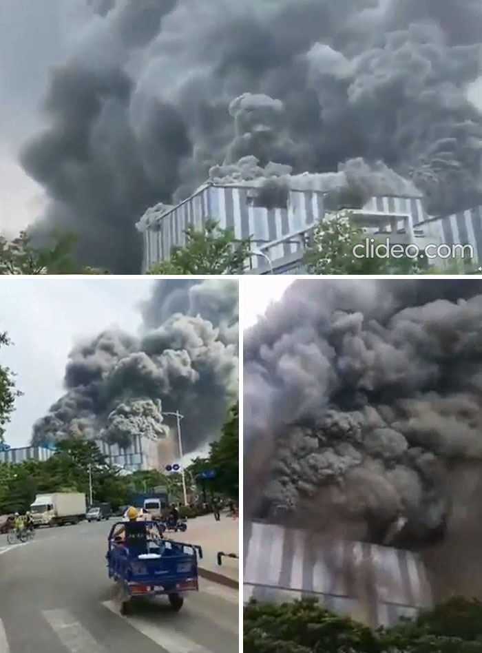 Huge Fire At A Huawei Research Facility In China, September 25, 2020