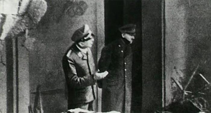28 April 1945: Adolf Hitler Briefly Emerges From His Bunker Beneath The Ruins Of Berlin To Survey What's Left Of His "Thousand-Year Reich." A Photographer Snaps This Final Image Of The German Führer