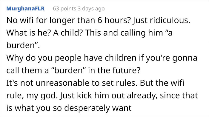Son Expects He Can Freeload Off His Parents After Moving Back In With Them - Flips Out When Dad Introduces Some New Rules Son Expects He Can Freeload Off His Parents After Moving Back In With Them - Flips Out When Dad Introduces Some New Rules