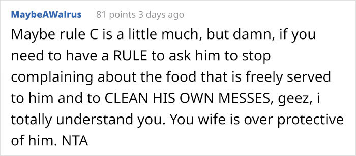 Son Expects He Can Freeload Off His Parents After Moving Back In With Them - Flips Out When Dad Introduces Some New Rules Son Expects He Can Freeload Off His Parents After Moving Back In With Them - Flips Out When Dad Introduces Some New Rules