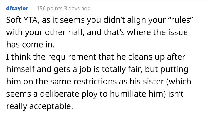 Son Expects He Can Freeload Off His Parents After Moving Back In With Them - Flips Out When Dad Introduces Some New Rules Son Expects He Can Freeload Off His Parents After Moving Back In With Them - Flips Out When Dad Introduces Some New Rules