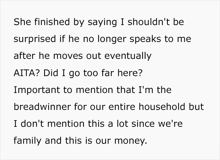 Son Expects He Can Freeload Off His Parents After Moving Back In With Them - Flips Out When Dad Introduces Some New Rules Son Expects He Can Freeload Off His Parents After Moving Back In With Them - Flips Out When Dad Introduces Some New Rules