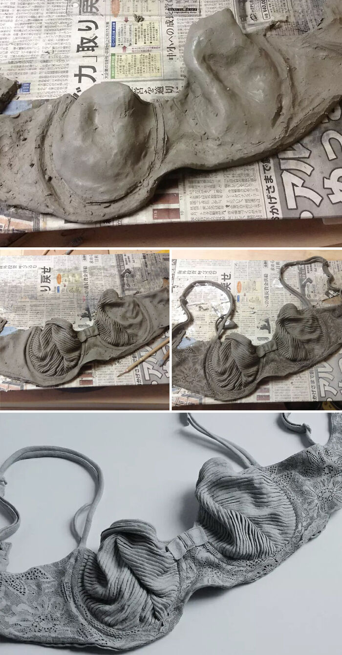 Japanese Artist Makes Ceramic Sculptures That Look Like They're Made Of Fabric