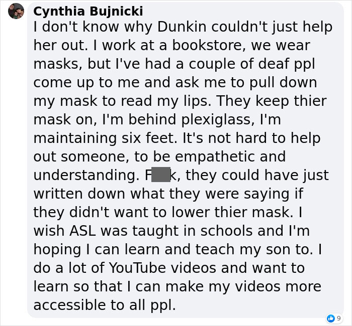 "I Was Refused Service At A Dunkin' Donuts Because I’m Deaf": Deaf Woman Tells Her Story And Sparks An Important Conversation
