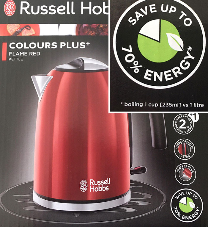 This Kettle Saves 70% Energy. As Long As You Need To Boil 70% Less Water