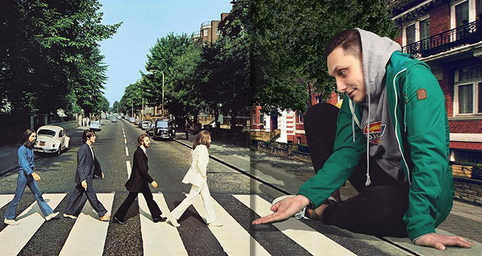 Artist Hilariously Reveals What’s Happening Outside The Frames Of Famous Music Album Covers (18 New Pics)