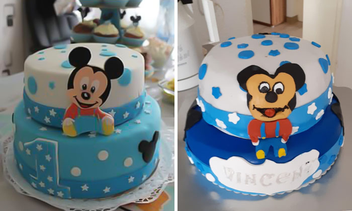 Birthday Cake My Mom's Friend Wanted A Replica Of Vs. What She Got - 50€