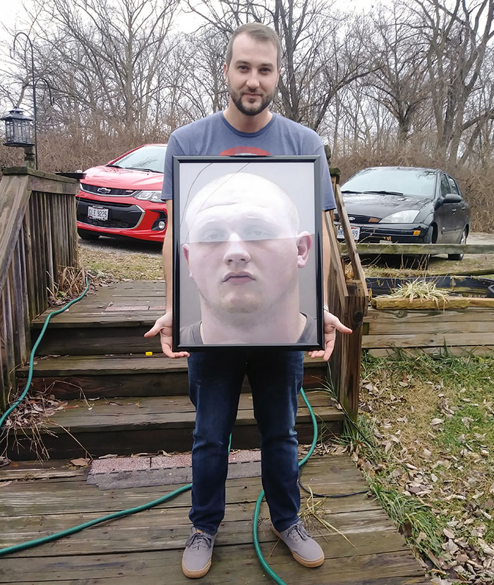 So, As A Gag Gift, I'm Giving My Brother His Own Framed Mugshot. Merry Christmas